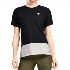 XS black and grey under armour project rock NWT